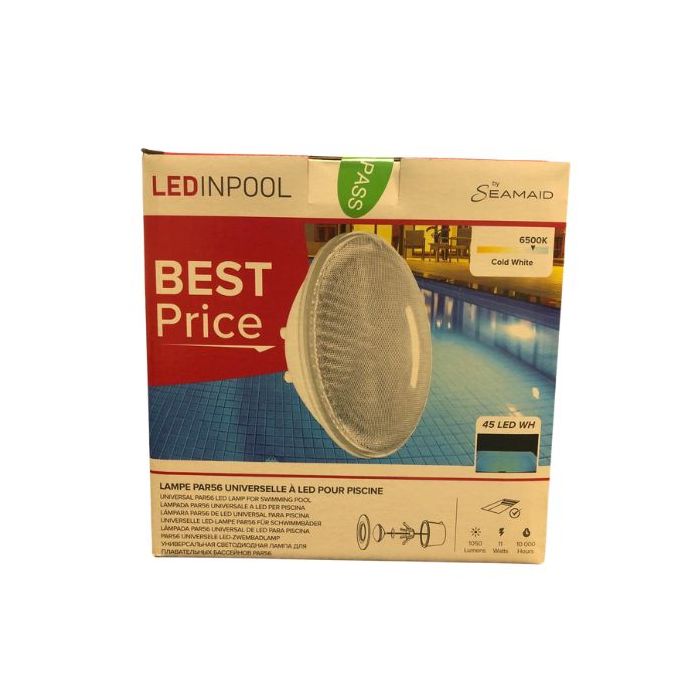 SeaMaid 502433 PAR56 Swimming pool light, 45 white Led, 11W