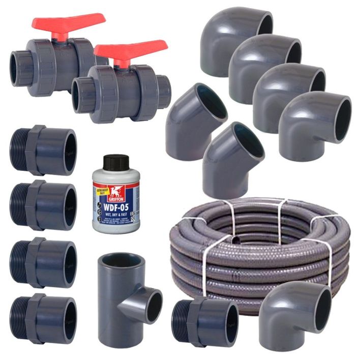 Maison Exclusive - Adattatori per Tubi per Piscina 2 pz in Plastica