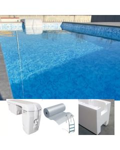 Kit piscina interrata in casseri 4x10|Piscina kit fai da te