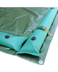 Winter cover with reinforced tubes and bands - for pool 12,5 X 25 mt - rectangular 