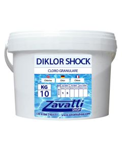 10 Kg Diklor Shock - cloro granulare per piscina