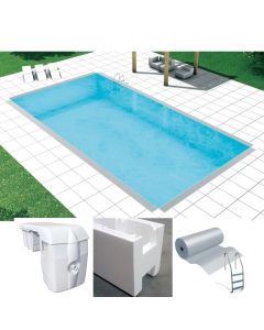 Easy Kit Basic, kit DIY piscine 3 x 6 x h 1,50, skimmer 