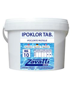10 Kg Ipoklor Tab - ipoclorito di calcio in pastiglie da 200 gr