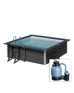 AVANTGARDE 280 X 280 X h94 cm - filtro a sabbia - piscina fuoriterra in materiale composito