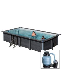 AVANTGARDE 326x186x h96 cm, piscina fuoriterra in composite