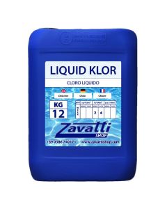 Liquid chlorine Liquid Klor chemical pool product - 12 L tank
