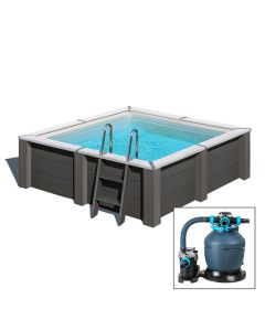 AVANTGARDE  315x315 h96 cm, filtro sabbia piscina fuoriterra in composito