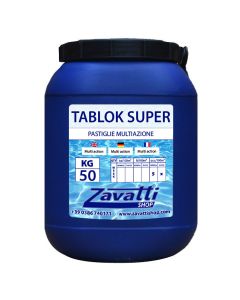 Trichloro Multifunction chemical tabs for pool - 50 Kg bucket