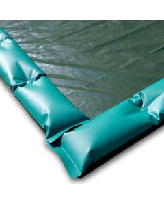 Copertura invernale 3 x 5 m con tubolari antivento antiribaltamento ad appoggio - per piscina 2 x 4 m