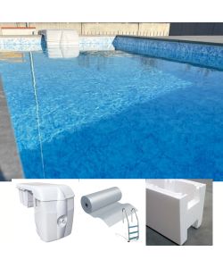 Kit piscina interrata in casseri 4x8|Piscina kit fai da te
