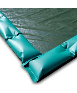 7 x 6 m winter cover for 6 x 5 m swimming pool with perimeter tubes