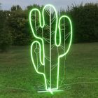 Decorazione luminosa Cactus h 165 cm per giardino