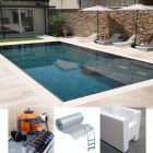 Easy kit Sfioro, kit piscina fai da te 6 x 12 m x h 1.40, filtro a sabbia