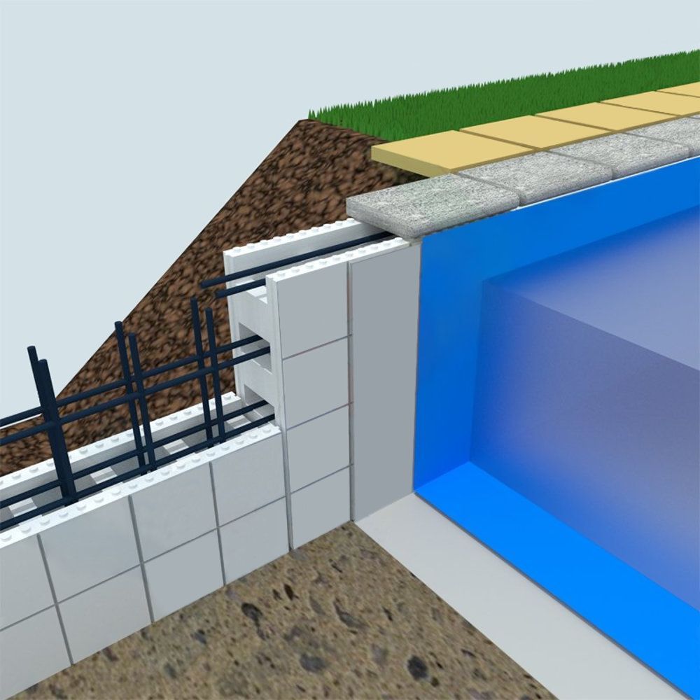 Easyblok come armare la struttura della piscina 