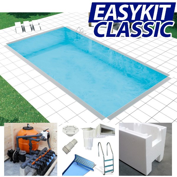 easykit classic con sistema di filtrazione tradizionale a sabbia
