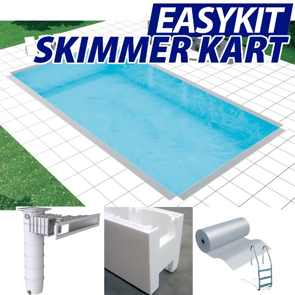 easykit skimmer kart costruzione piscina con skimmer sfioratore filtrante a cartuccia