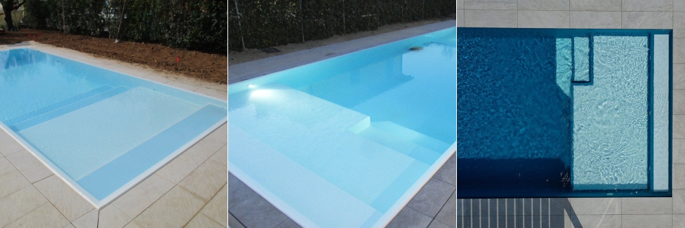 kit costruzione spiaggia in piscina fai da te facile