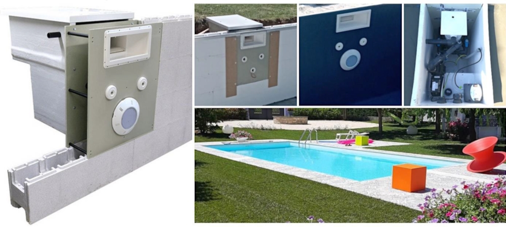 muro filtrante per filtrazione acqua piscina 