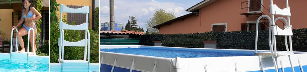 Scala di sicurezza Laghetto piscina fuori terra made in Italy