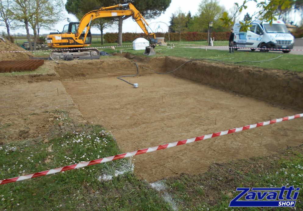Scavo per costruzione piscina
