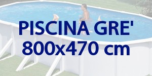 Gestione di una piscina Grè lunga 8 metri