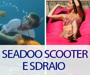 Seadoo Scooter per immersioni e snorkeling e sdraio galleggianti per piscina e mare
