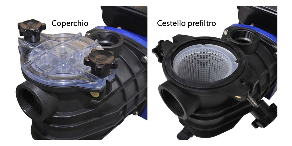 pompa di filtrazione piscina - pulizia del cestello