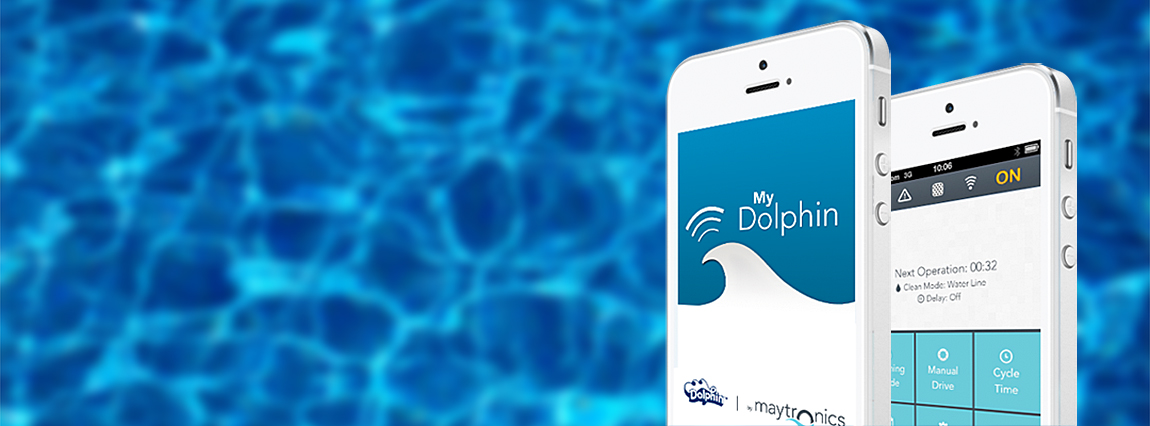 Aplicación MyDolphin para robots limpiafondos de piscinas