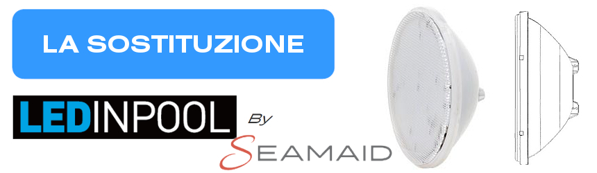 gamma led in pool per la sostituzione piscine seamaid