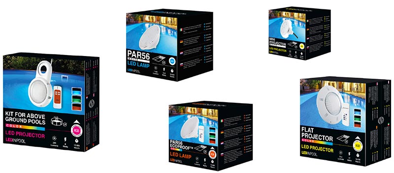 tutte le confezioni packaging lampade piscina seamaid