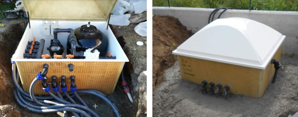 posizionamento locale tecnico pisicna skimmer easyblok
