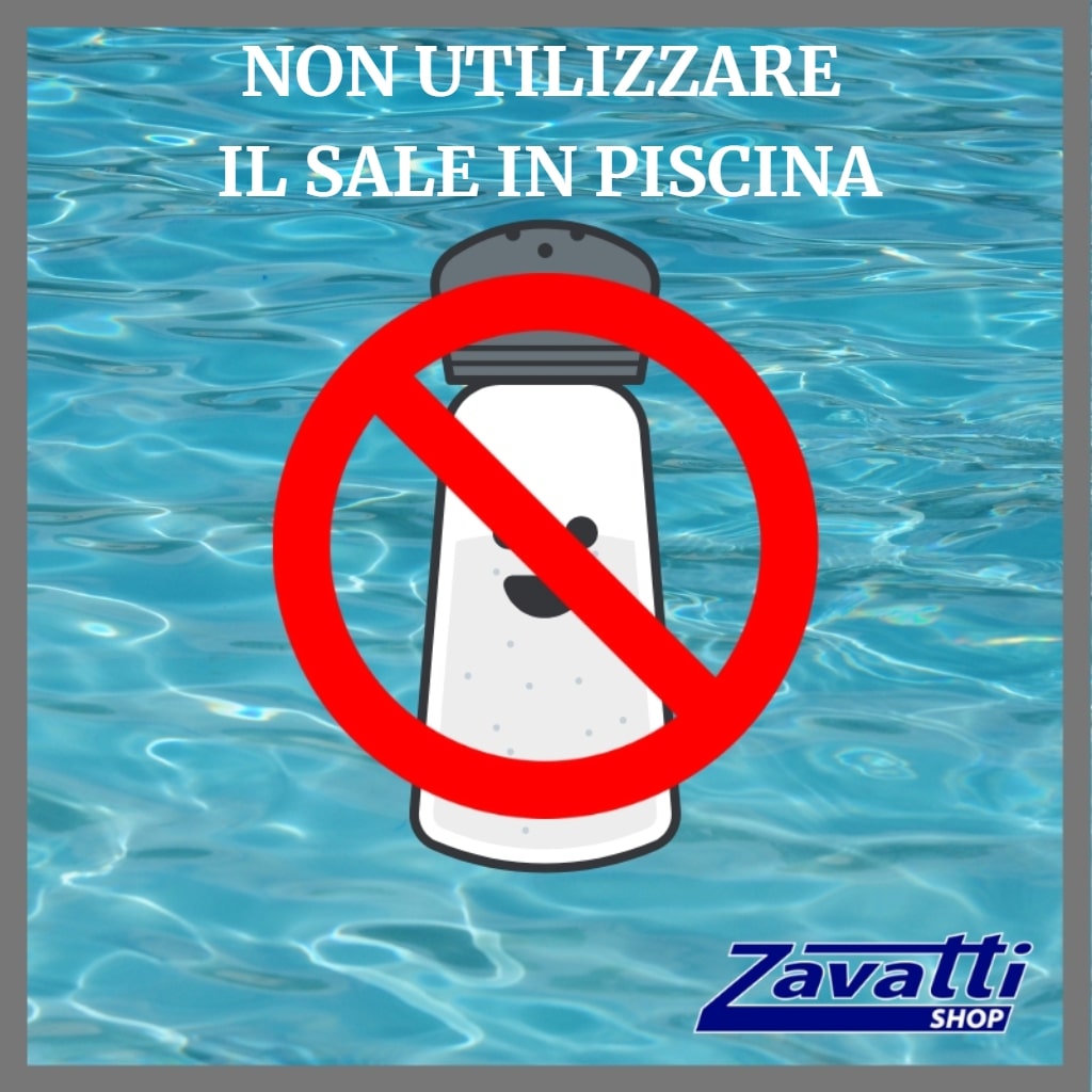 non utilizzare il sale in piscina
