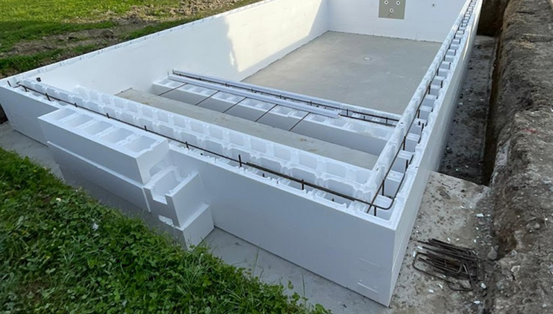 disegno armatura casseri piscina easy kit