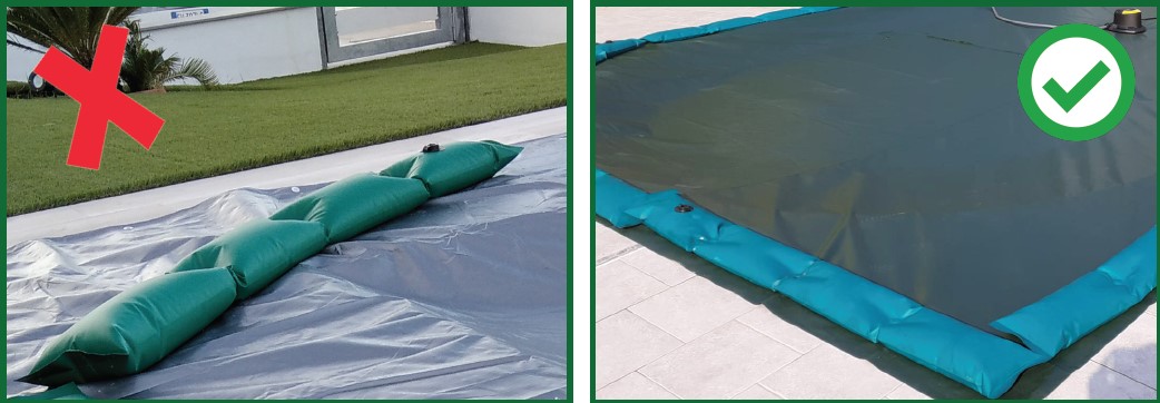 tubolari per telo invernale piscina 50% pieni